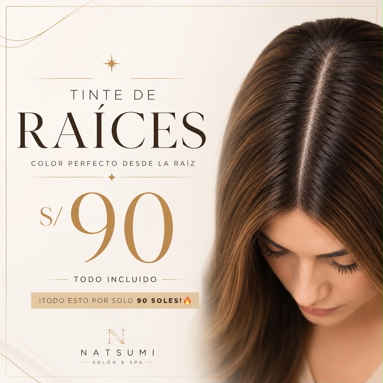 Tinte raices con amonio